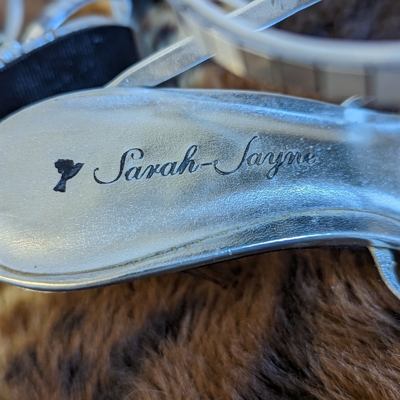 Sarah-Jayne silver wrap high heels size 6 - Picture 7 of 8